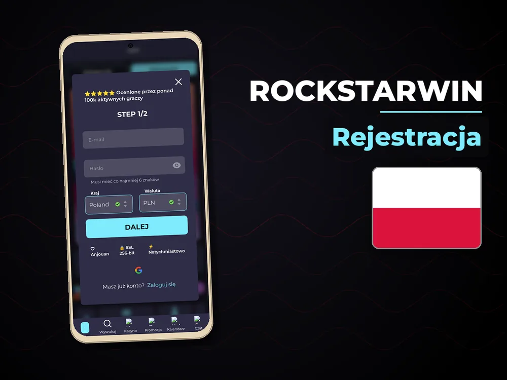 RockstarWin - Rejestracja