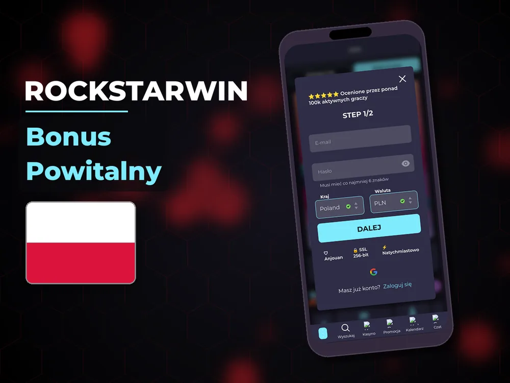RockstarWin - Bonus Powitalny